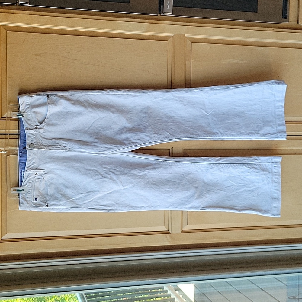 Gap white jeans, tall size